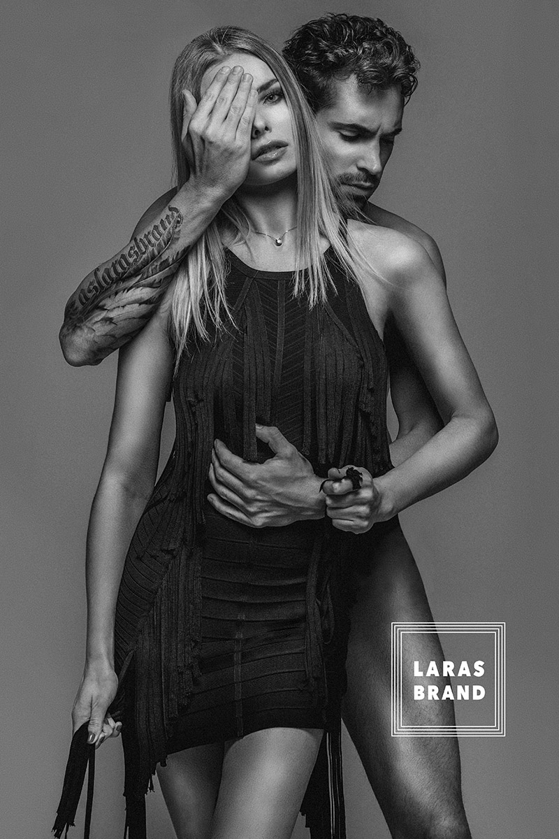 Alex Kipenko shoots seasonal campaign for Aslarasbrand passion in black and white
